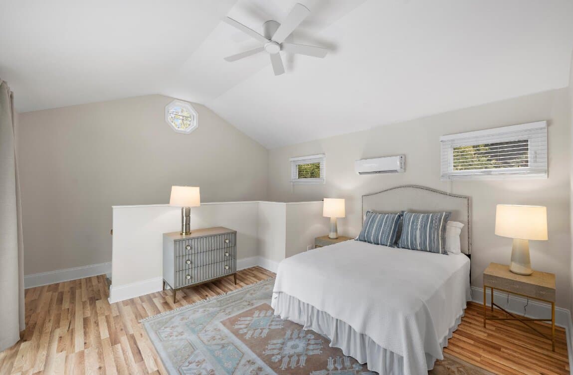 Attic remodel showcasing expanded usable area