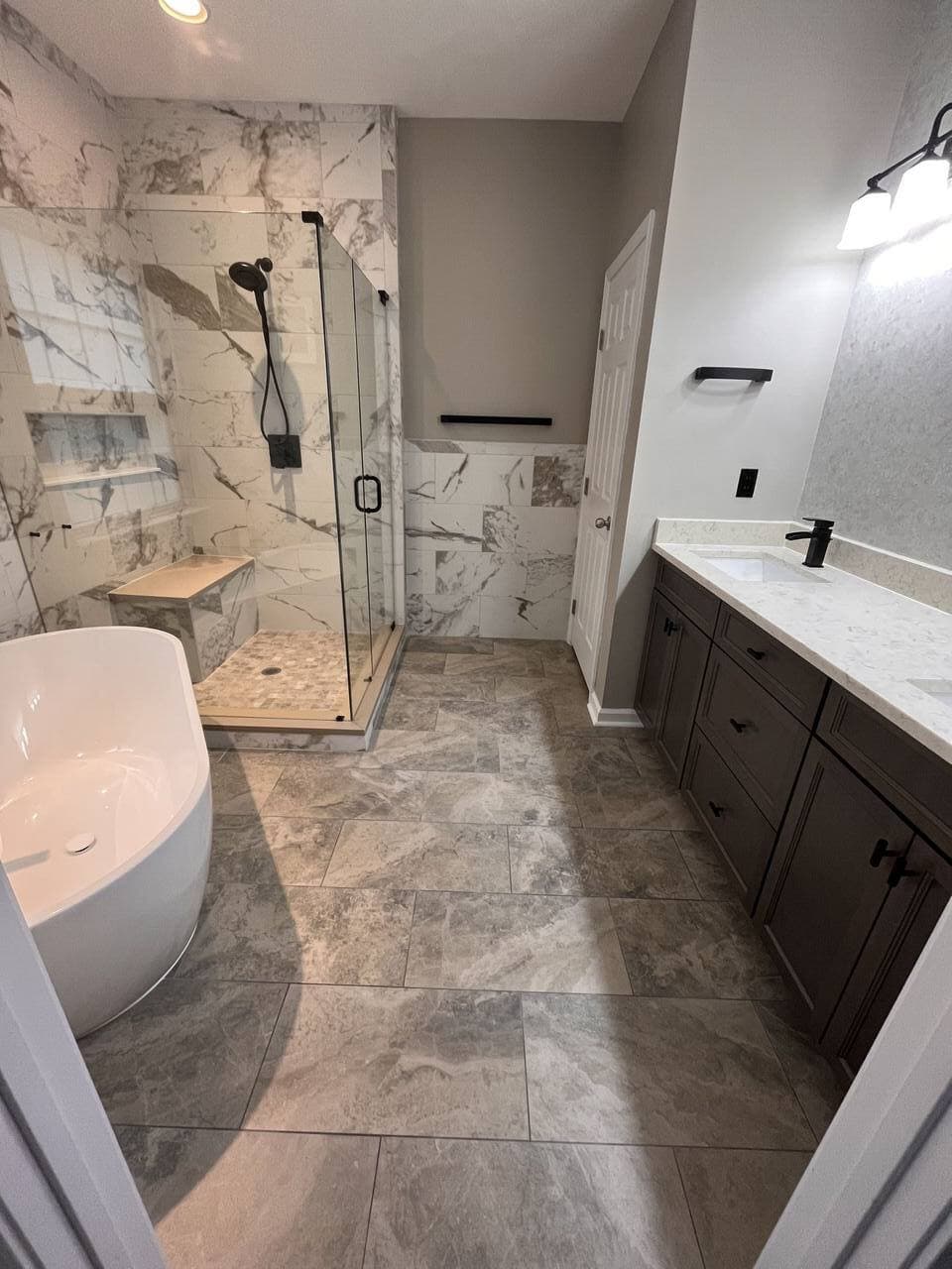 Bathroom renovation project K - view 6 of completed work