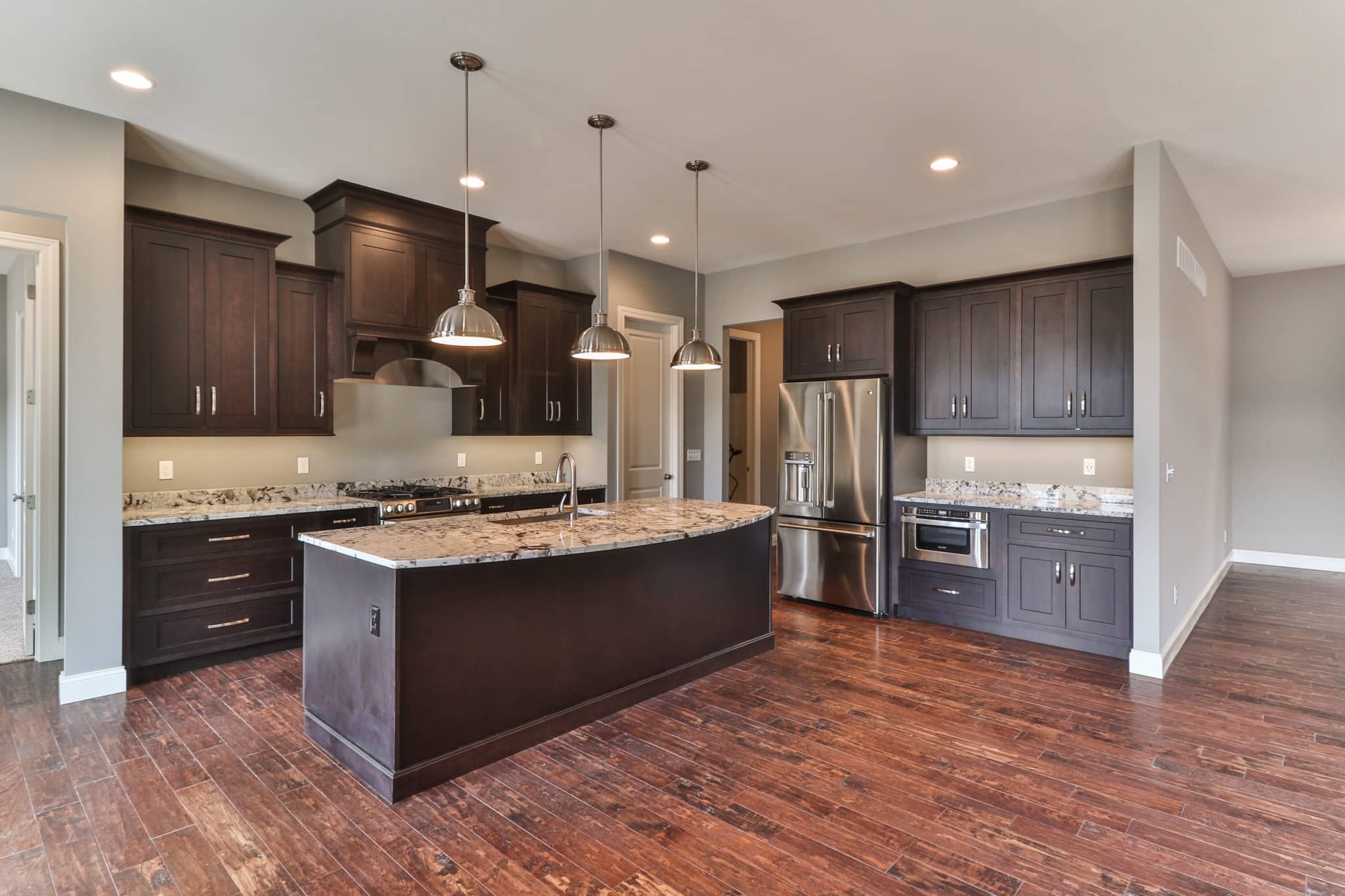 Updated kitchen with modern amenities