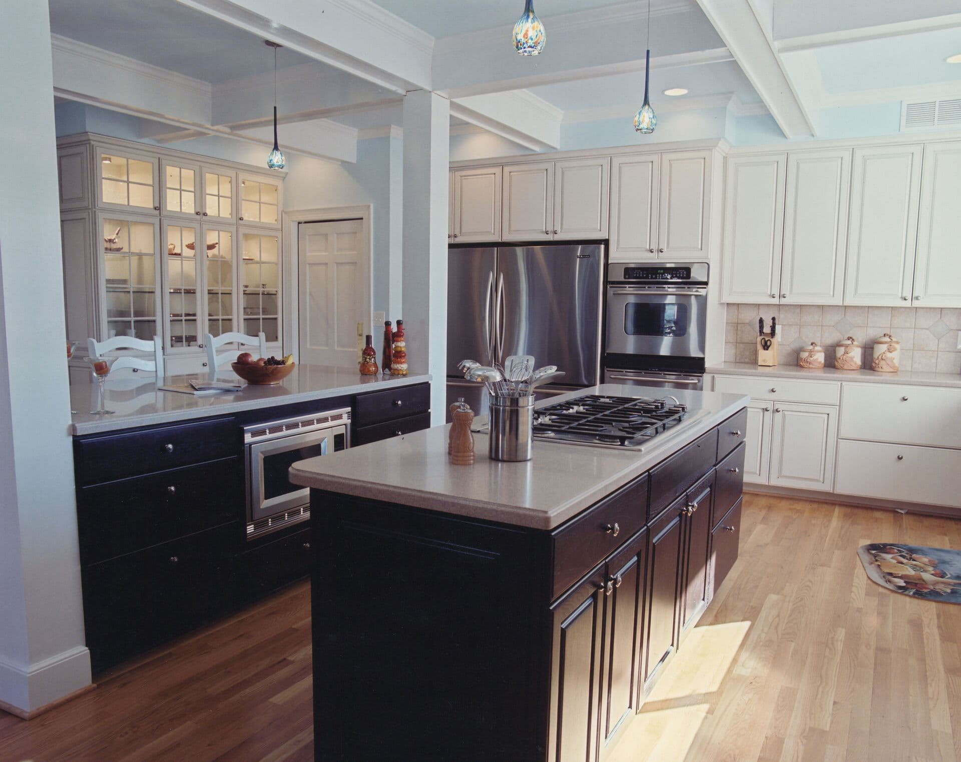 Cabinetry and open storage solutions