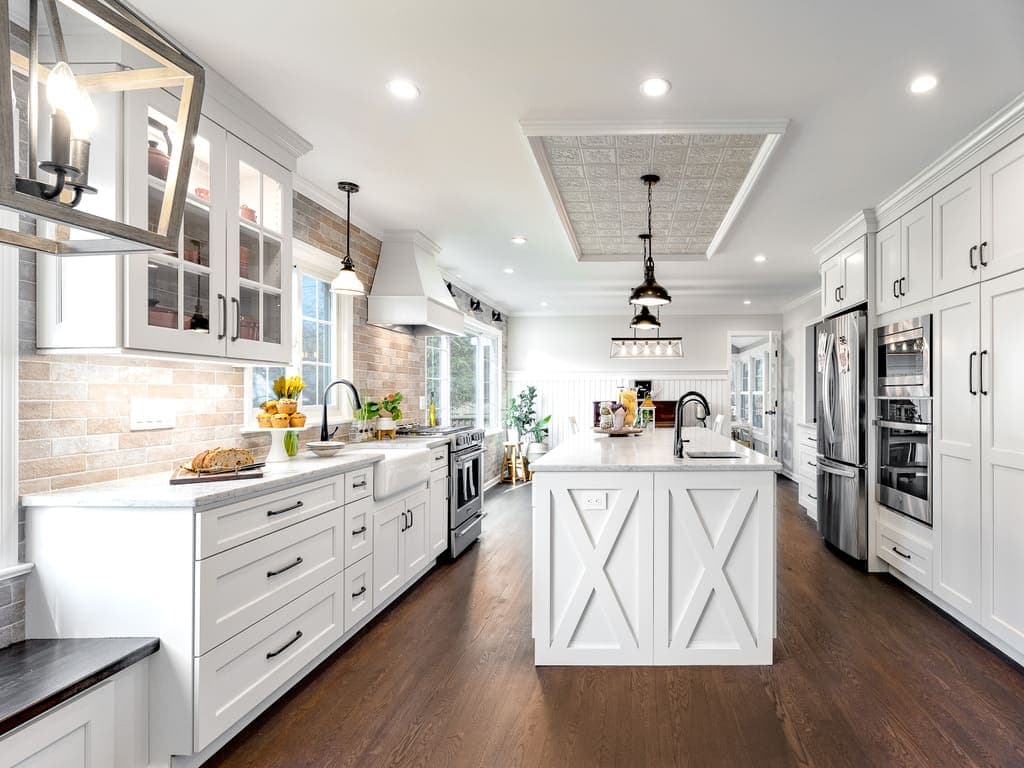 Kitchen remodel with new appliances and finishes