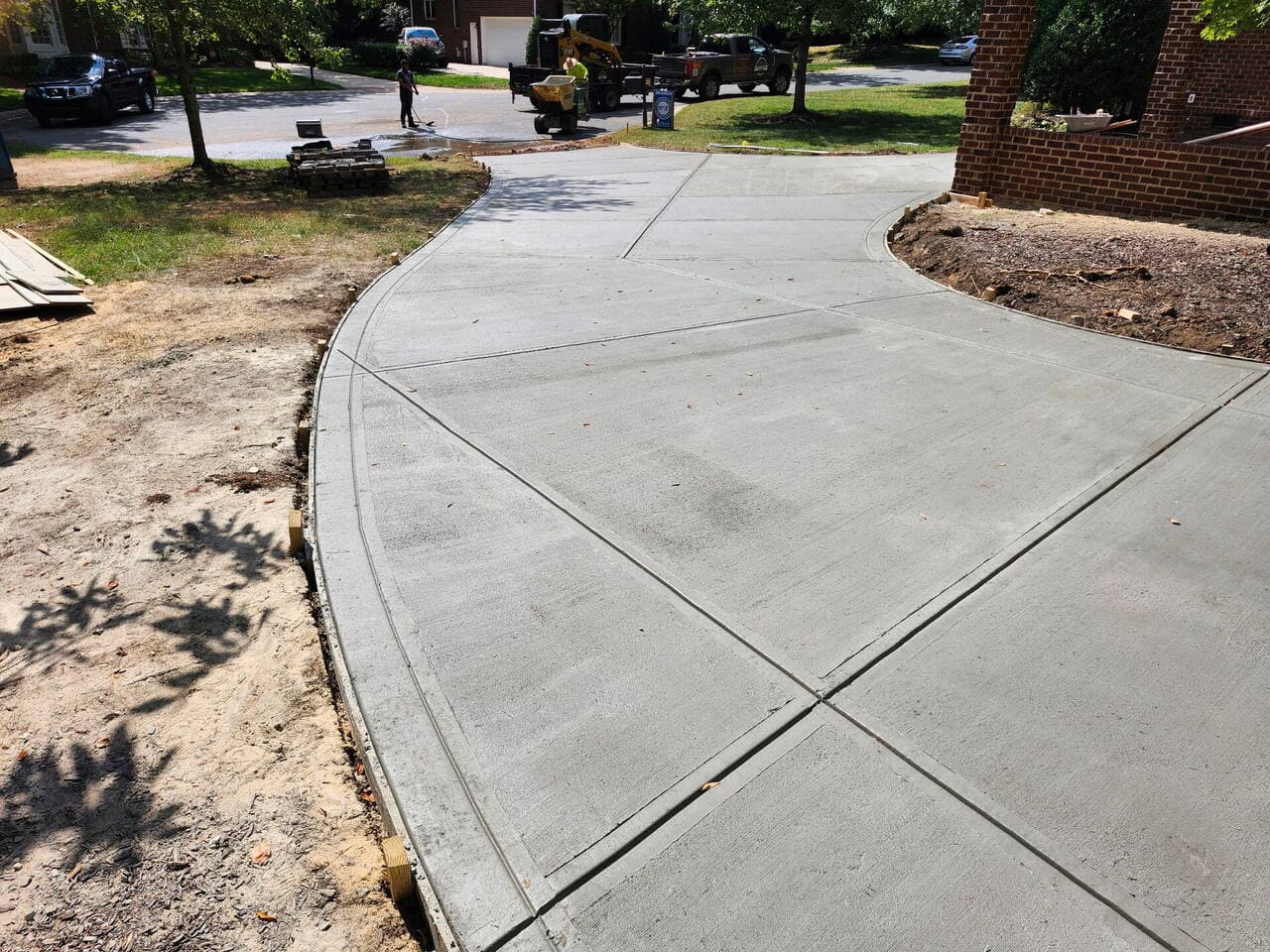 Heathmoor project concrete work in progress before final finishing